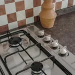 Boshuisje Met Kachel 